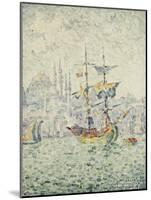 The Port of Constantinople; Le Port de Constantinople, 1907-Paul Signac-Mounted Giclee Print