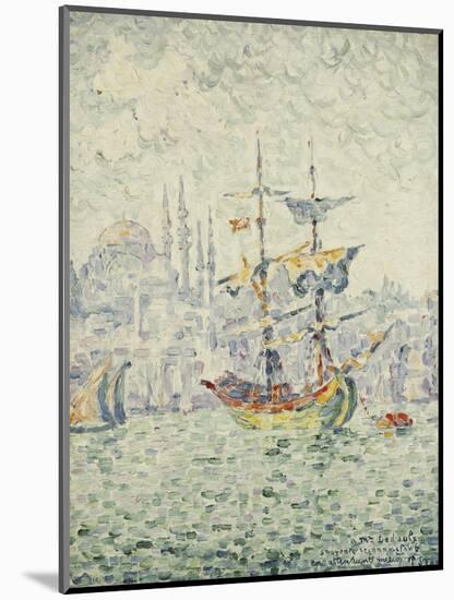 The Port of Constantinople; Le Port de Constantinople, 1907-Paul Signac-Mounted Giclee Print