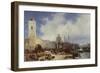 The Port of Dunkirk, 1831 (Oil on Canvas)-Louis Eugene Gabriel Isabey-Framed Giclee Print