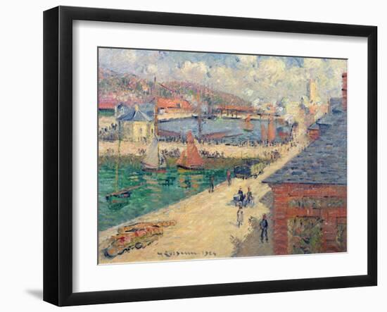 The Port of Fecamp, 1924-Gustave Loiseau-Framed Giclee Print