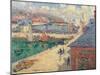 The Port of Fecamp, 1924-Gustave Loiseau-Mounted Giclee Print
