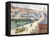 The Port of Fecamp, 1924-Gustave Loiseau-Framed Stretched Canvas