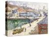 The Port of Fecamp, 1924-Gustave Loiseau-Stretched Canvas