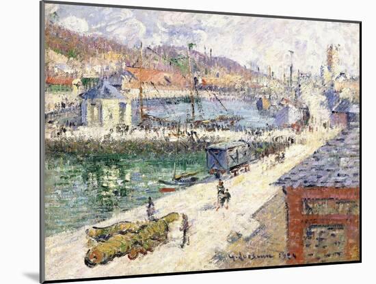 The Port of Fecamp, 1924-Gustave Loiseau-Mounted Giclee Print