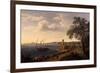 The Port of Gaeta, the Pier and the Fortress, 1790-Jacob Philipp Hackert-Framed Giclee Print