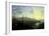 The Port of Genoa, Sea View-Claude Lorraine-Framed Giclee Print