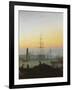 The Port of Greifswald-Caspar David Friedrich-Framed Giclee Print