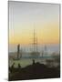The Port of Greifswald-Caspar David Friedrich-Mounted Giclee Print