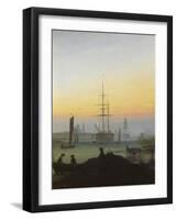 The Port of Greifswald-Caspar David Friedrich-Framed Giclee Print