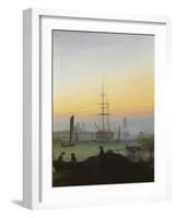 The Port of Greifswald-Caspar David Friedrich-Framed Giclee Print