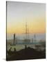 The Port of Greifswald-Caspar David Friedrich-Stretched Canvas