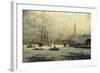 The Port of Hamburg, 1893-Georg Schmitz-Framed Giclee Print
