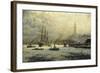 The Port of Hamburg, 1893-Georg Schmitz-Framed Giclee Print