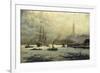 The Port of Hamburg, 1893-Georg Schmitz-Framed Giclee Print