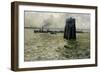 The Port of Hamburg, 1894-Leopold Karl Walter von Kalckreuth-Framed Giclee Print