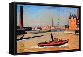 The Port of Humburg-Albert Marquet-Framed Stretched Canvas