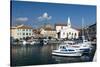 The port of Isola surrounded by the old town, Isola, Slovenia, Europe-Sergio Pitamitz-Stretched Canvas