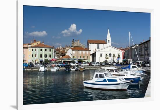 The port of Isola surrounded by the old town, Isola, Slovenia, Europe-Sergio Pitamitz-Framed Photographic Print