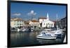 The port of Isola surrounded by the old town, Isola, Slovenia, Europe-Sergio Pitamitz-Framed Photographic Print