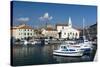 The port of Isola surrounded by the old town, Isola, Slovenia, Europe-Sergio Pitamitz-Stretched Canvas