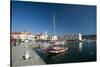 The port of Isola surrounded by the old town, Isola, Slovenia, Europe-Sergio Pitamitz-Stretched Canvas