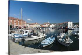 The port of Isola surrounded by the old town, Isola, Slovenia, Europe-Sergio Pitamitz-Stretched Canvas