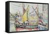 The Port of La Rochelle-Paul Signac-Framed Stretched Canvas