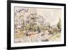 The Port of Landerneau, 1921-Paul Signac-Framed Giclee Print