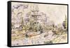 The Port of Landerneau, 1921-Paul Signac-Framed Stretched Canvas