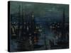 The Port of Le Havre, Night Effect-Claude Monet-Stretched Canvas