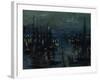 The Port of Le Havre, Night Effect-Claude Monet-Framed Giclee Print