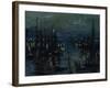 The Port of Le Havre, Night Effect-Claude Monet-Framed Giclee Print