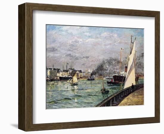 The Port of Le Havre, Normandy, 1905-Maxime Emile Louis Maufra-Framed Giclee Print