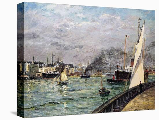 The Port of Le Havre, Normandy, 1905-Maxime Emile Louis Maufra-Stretched Canvas