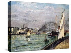 The Port of Le Havre, Normandy, 1905-Maxime Emile Louis Maufra-Stretched Canvas