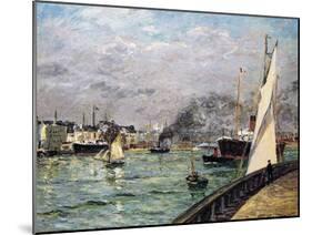 The Port of Le Havre, Normandy, 1905-Maxime Emile Louis Maufra-Mounted Giclee Print