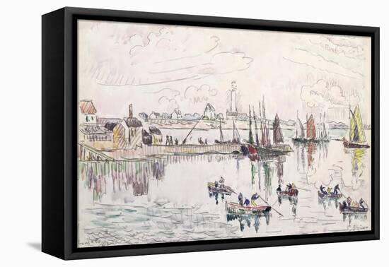 The Port of Lomalo, Brittany, 1922-Paul Signac-Framed Stretched Canvas