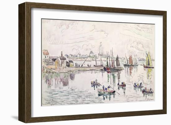 The Port of Lomalo, Brittany, 1922-Paul Signac-Framed Giclee Print