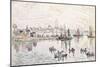 The Port of Lomalo, Brittany, 1922-Paul Signac-Mounted Giclee Print