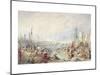 The Port of London-J M W Turner-Mounted Giclee Print
