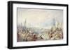 The Port of London-J M W Turner-Framed Giclee Print