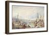 The Port of London-J M W Turner-Framed Giclee Print