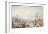 The Port of London-J M W Turner-Framed Giclee Print