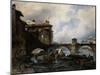 The Port of Lyon, 1830-Louis Etienne Watelet-Mounted Giclee Print