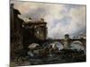 The Port of Lyon, 1830-Louis Etienne Watelet-Mounted Giclee Print