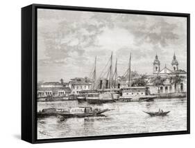 The Port of Manaus, Amazonas State, Northern Brazil-null-Framed Stretched Canvas