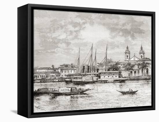 The Port of Manaus, Amazonas State, Northern Brazil-null-Framed Stretched Canvas