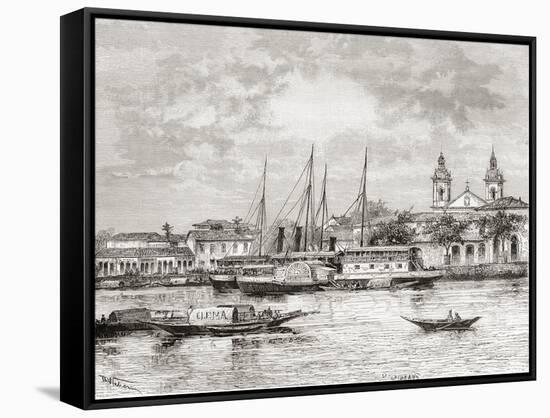 The Port of Manaus, Amazonas State, Northern Brazil-null-Framed Stretched Canvas