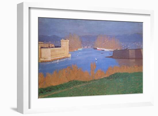 The Port of Marseille, 1901-Félix Vallotton-Framed Giclee Print