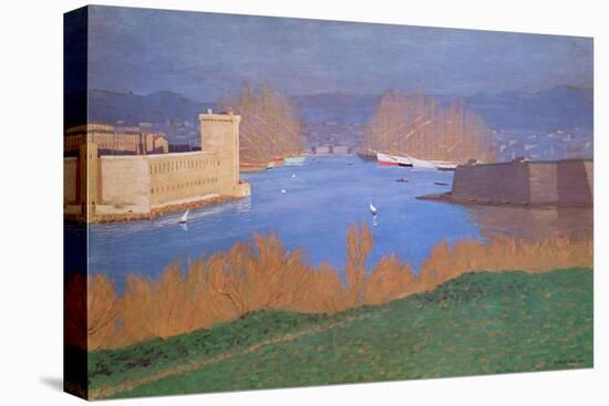 The Port of Marseille, 1901-Félix Vallotton-Stretched Canvas